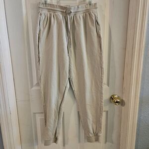 Punto Blanco Women's Jogger Sweatpants Off White Size Medium